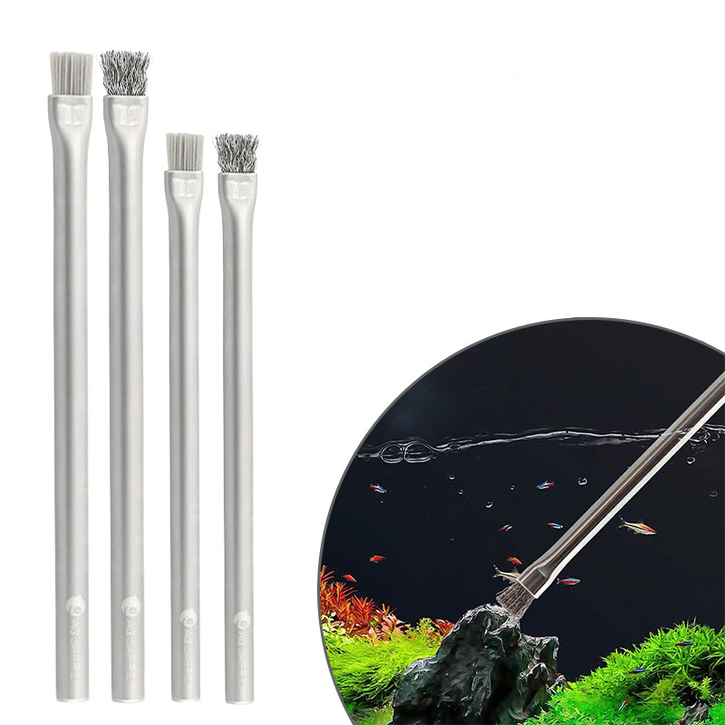 Planted Aquarium Cleaning - Aquapro Yosun Fırçası Temizleme Fırçası Balık