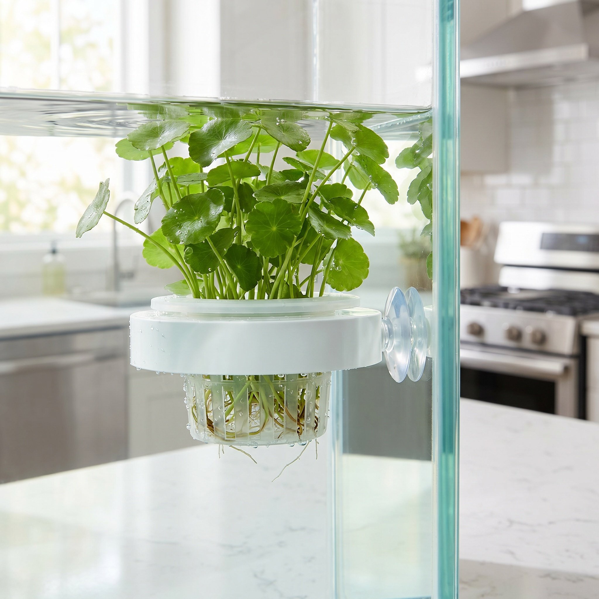 Planted Tank - 4 adet Yüzen Akvaryum Bitki Sepeti,