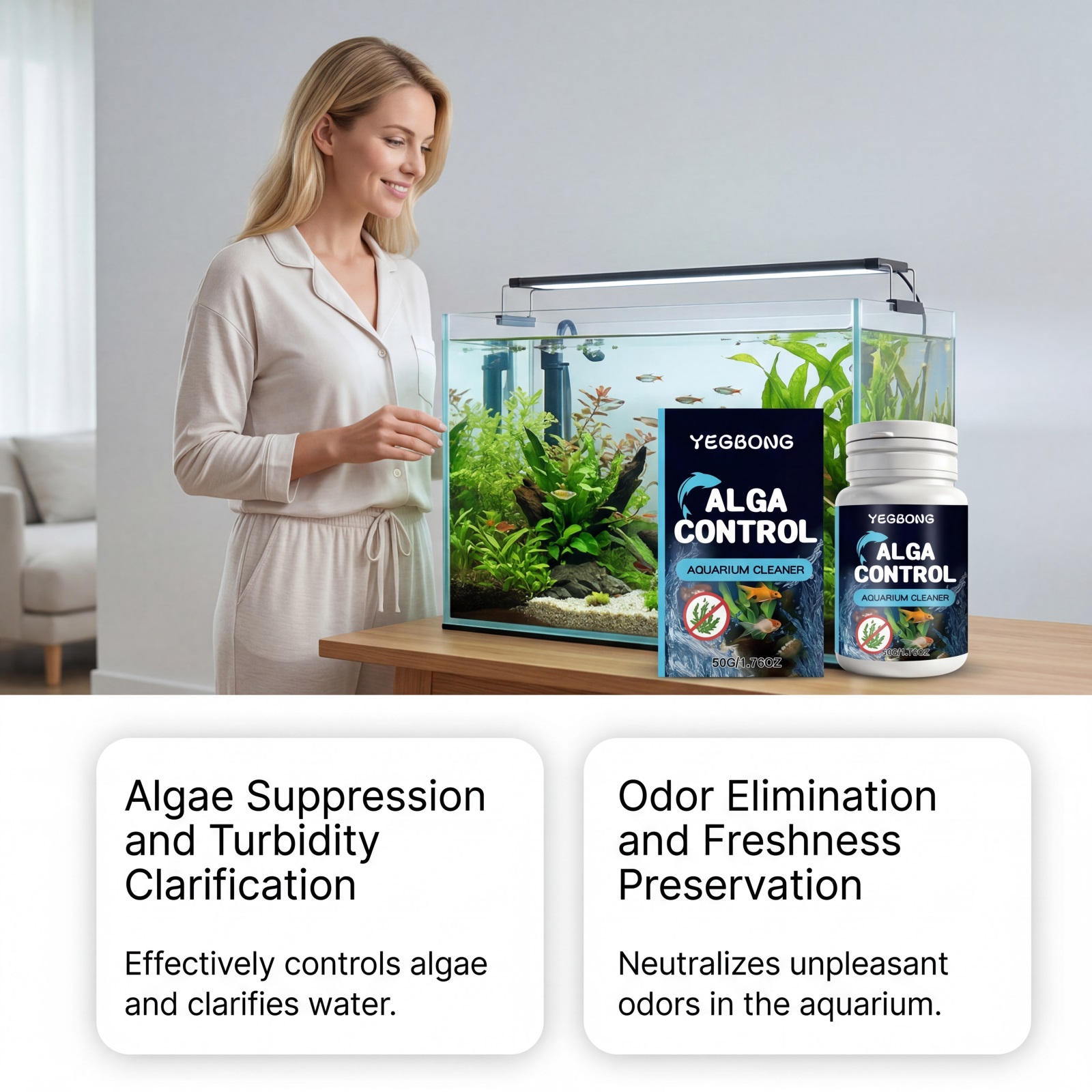 50g Akvaryum Temizleyici Toz B - Planted Aquarium Algae Control incelemesi ve fiyatı