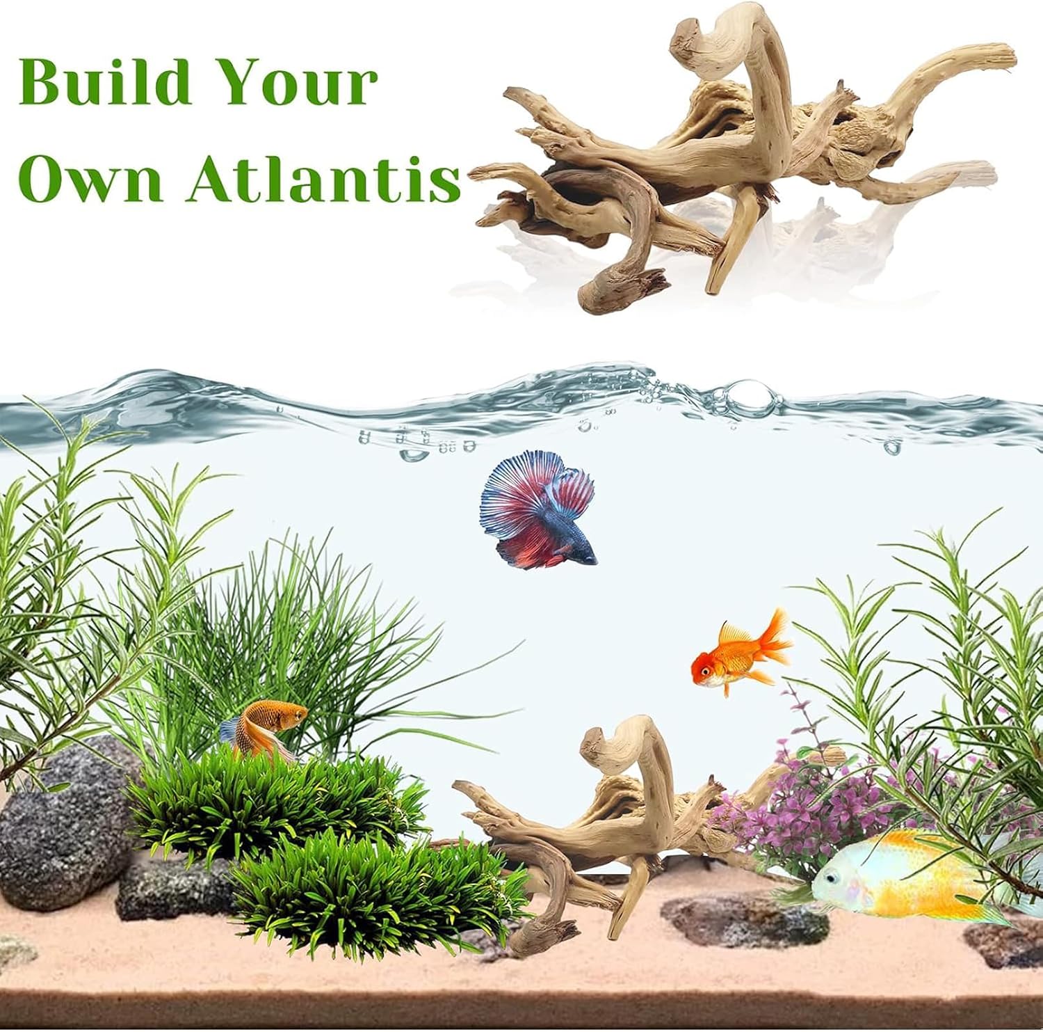 1 adet 20-25CM doğal dalgaları - Aquarium Driftwood incelemesi ve fiyatı