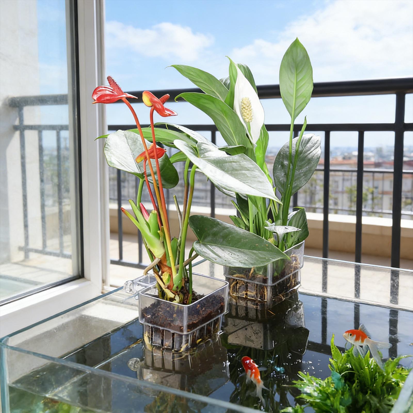 Akvaryum Bitki Sepeti Şeffaf B - Plant Aquarium Pot incelemesi ve fiyatı